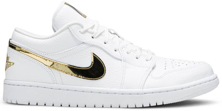 Wmns Air Jordan 1 Retro Low 'White Metallic Gold' CZ4776-100